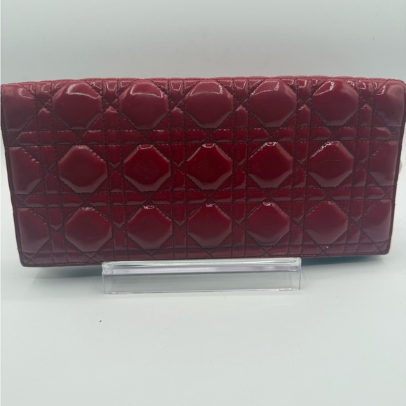 CHRISTIAN DIOR Patent 3 way 
Cannage Lady Dior Rendezvous bag - Picture 1 of 17